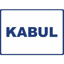 ChicArt Design Studio Kabul Pvc Plakalı Uyarı Levhası Dekota Dijital Uv Baskı Yapışkanlı 35X25 cm