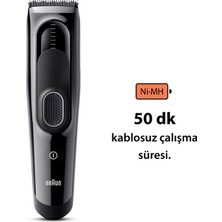 Braun Series 5 HC5310 Erkekler Için 17 Uzunluk Ayarına Sahip Saç Kesme Makinesi