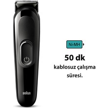 Braun Series 3 MGK3410 Hepsi Bir Arada Şekillendirme Seti 6’sı 1 Arada Erkek Bakım Kiti