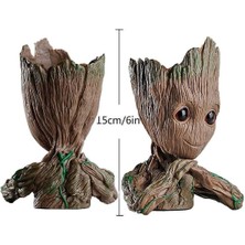 Çılgıntrend Galaksinin Koruyucuları Baby Groot Figür Kalpli Saksı Kalemlik