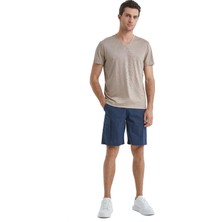 Blackspade V Yaka Düz Açık Kahve Erkek T-Shirt 40508
