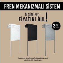 A1 Stor Dolap Kapak Sistemi Fren Mekanizmalı Kaset Özel Ölçü 40X95 cm