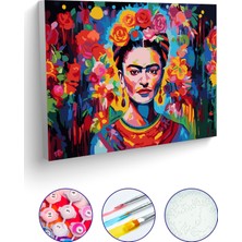 Picasso World Hobby Art Sayılarla Boyama Tuval Hobi Seti Fırça Boya Dahil Frida Kahlo