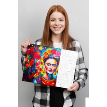 Picasso World Hobby Art Sayılarla Boyama Tuval Hobi Seti Fırça Boya Dahil Frida Kahlo