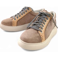 Hulla Hakiki Süet Deri Kadın Spor Ayakkabı / Sneakers