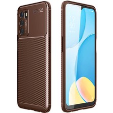 Tasopay Oppo A16 Uyumlu Kılıf Karbon Dizayn, Kamera Koruyan, Esnek Special Seri