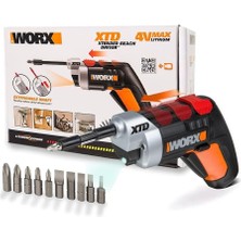 Worx WX252 4VOLT/1.5AH. Li-Ion Şarjlı Tornavida + 10 Adet Bits Uç