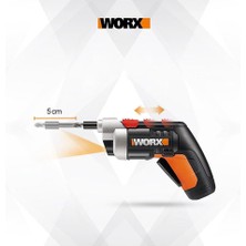 Worx WX252 4VOLT/1.5AH. Li-Ion Şarjlı Tornavida + 10 Adet Bits Uç