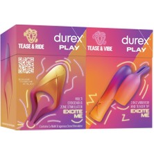 Durex Çoklu Erojen Bölge Uyarıcı + 2si1 Arada Vibratör ve Uyarıcı Başlık