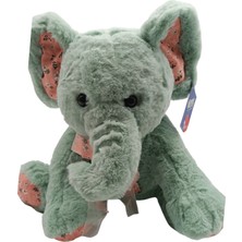 Soft Toy Kurdeleli Fil Peluş Oyuncak 32 Cm- Mint PL-62559