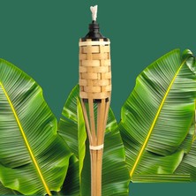 Kuzey Oyuncak 90 cm Bambu Meşale Vıp 90 cm Bamboo Torch Bahçe Aydınlatma Işığı Kına Kır Düğün Kortej Işıkları