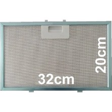 Populer 320×200 mm Davlumbaz Metal Yağ Filtresi – Bosch, Siemens , Vestel 11010164 Tel Filtre 20×32 Uyumlu