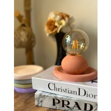 Design Pearly Globe Beton Tasarımlı Masa Lambası