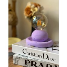 Design Pearly Globe Beton Tasarımlı Masa Lambası