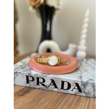 Design Pearly Yuvarlak Beton Tasarımlı Çok Amaçlı Organizer Tabak