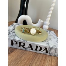 Design Pearly Yuvarlak Beton Tasarımlı Çok Amaçlı Organizer Tabak
