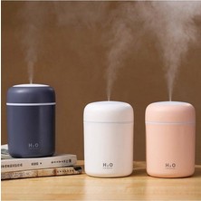 H2O Humidifier 300 ml Ulrasonik Hava Nemlendirici Buhar Makinesi ve Aroma Difüzörü H2O