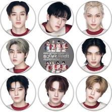 Fuhaidan Han Kpop Kaçak Çocuklar 2023 Yeni Albüm Sosyal Yol Rozeti Bangchan Felix Broş Hyunjin Pin Han Stay Koleksiyonu Pimleri Sırt Çantası Giysileri (Yurt Dışından)