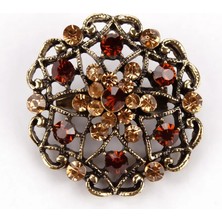 Fuhaidan 5463 Mor Baiduqiandu Marka Kristal Rhinestones Çiçek Pimleri ve Broşlar Kadınlar Için Elbise Parti Veya Diy Düğün Buketleri Takı (Yurt Dışından)