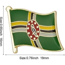 Fuhaidan KS0053 Bayrak Rozeti Ülke Bayrağı Rozeti Bayrağı Broş Ulusal Bayrak Yaka Pin Uluslararası Seyahat Pimleri Koleksiyonları (Yurt Dışından)