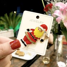 Fuhaidan 19 Noel Emaye Broş Kardan Adam Noel Baba Ağacı Çelenk Metal Pimleri Moda Takı Hediye Kadınlar Için Mutlu Noel Dekor Hediyeler (Yurt Dışından)
