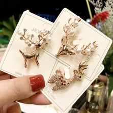 Fuhaidan 19 Noel Emaye Broş Kardan Adam Noel Baba Ağacı Çelenk Metal Pimleri Moda Takı Hediye Kadınlar Için Mutlu Noel Dekor Hediyeler (Yurt Dışından)