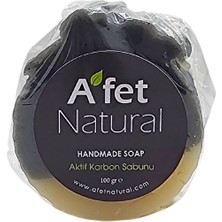 A'fet Natural Aktif Karbonlu Sabun 100GR - Soap With Activated Carbon 100GR