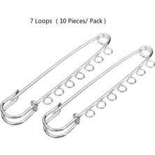 Fuhaidan 7 Döngüler Gümüş Xinyao 30 60 80 90MM Taklidi Altın Renk Güvenlik Broş Pins Döngüler ile Montaj Broş Kadınlar Için Taban Takı Yapımı Malzemeleri (Yurt Dışından)
