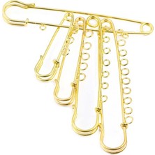 Fuhaidan 7 Döngüler Gümüş Xinyao 30 60 80 90MM Taklidi Altın Renk Güvenlik Broş Pins Döngüler ile Montaj Broş Kadınlar Için Taban Takı Yapımı Malzemeleri (Yurt Dışından)