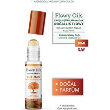 Flowy Oils Autumn Doğal Karışım Esansiyel Yağ Uçucu Yağ Karışımı Etkili Koku, Esans Doğal Roll-On 10ML