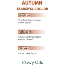 Flowy Oils Autumn Doğal Karışım Esansiyel Yağ Uçucu Yağ Karışımı Etkili Koku, Esans Doğal Roll-On 10ML