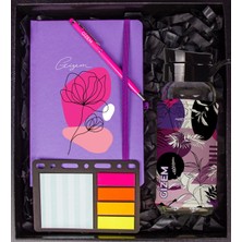 Ejoya Kişiye Özel Defter Kalem Matara ve Mini Organizer Ofis Kırtasiye Hediye Kutusu 110346