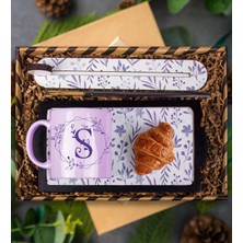 Ejoya Kişiye Özel Kupa & Sunum Tepsisi & Kruvasan & Tütsü Takımı Hediye Kutusu 111926