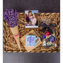 Ejoya Kişiye Özel Türk Kahvesi Fincanı & Fotoğraflık & Çikolatalar Hediye Kutusu 111706