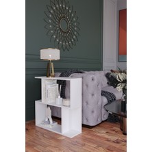 Remaks Sirena Asimetrik 2 Raflı Kitaplık - Beyaz