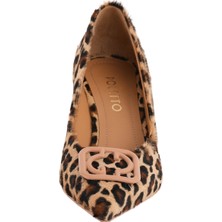 Poletto Leopar Desenli Topuklu Stiletto 9841 41 C553