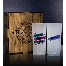 Ejoya Kişiye Özel Kutusunda 2'li Rakı Bardağı Hediye Seti 107144