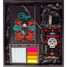 Ejoya Kişiye Özel Defter Kalem Matara ve Mini Organizer Ofis Kırtasiye Hediye Kutusu 110312