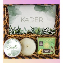 Ejoya Kişiye Özel Makyaj Çantası & Doğal Sabun& Mum Hediye Seti 110914