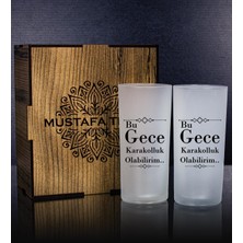 Ejoya Kişiye Özel Kutusunda 2'li Rakı Bardağı Hediye Seti 107219