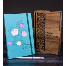 Ejoya Öğretmenlere Özel Ahşap Kutuda Defter Kalem Hediye Seti 110624