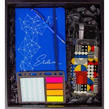 Ejoya Kişiye Özel Defter Kalem Matara ve Mini Organizer Ofis Kırtasiye Hediye Kutusu 110326