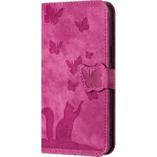 YH Market IPhone 6/6s Flip Folio Tutucu Kapak Kart Cep Kabartmalı Kedi (Yurt Dışından)