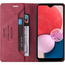 YH Market Samsung Galaxy A23 5g Kickstand Premium Deri Iki Kart Yuvaları (Yurt Dışından)