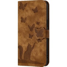 YH Market IPhone 6/6s Flip Folio Tutucu Kapak Kart Cep Kabartmalı Kedi (Yurt Dışından)