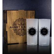 Ejoya Sevgililere Özel Kutusunda 2'li Rakı Bardağı Hediye Seti 111334