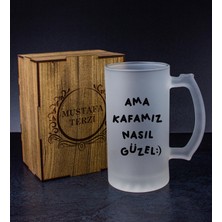 Ejoya Kişiye Özel Kutusunda Bira Bardağı Hediye Seti 108239