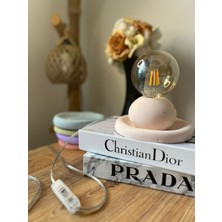 Design Pearly Globe Beton Tasarımlı Masa Lambası