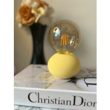 Design Pearly Globe Beton Tasarımlı Masa Lambası