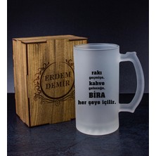 Ejoya Kişiye Özel Kutusunda Bira Bardağı Hediye Seti 108317